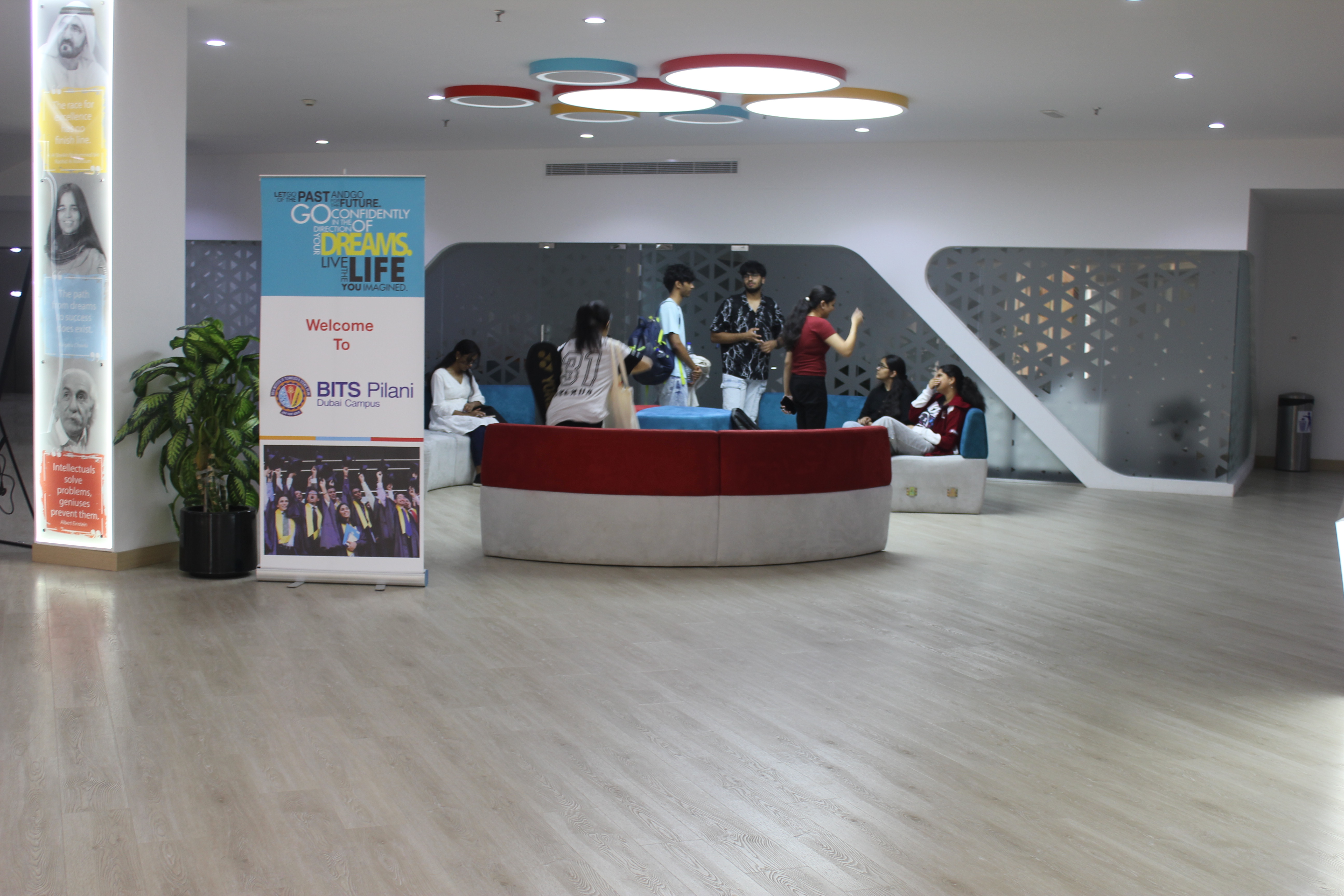 Lobby with Students